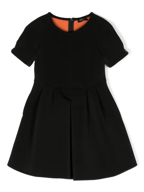Monnalisa vestido manga corta con detalle plisado