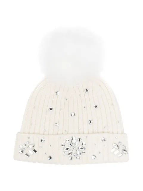Monnalisa gorro tejido con detalles de cristal