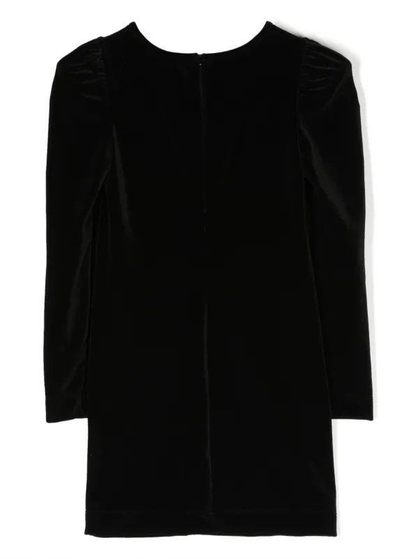Monnalisa long-sleeve Velvet Dress Black FARFETCH LB