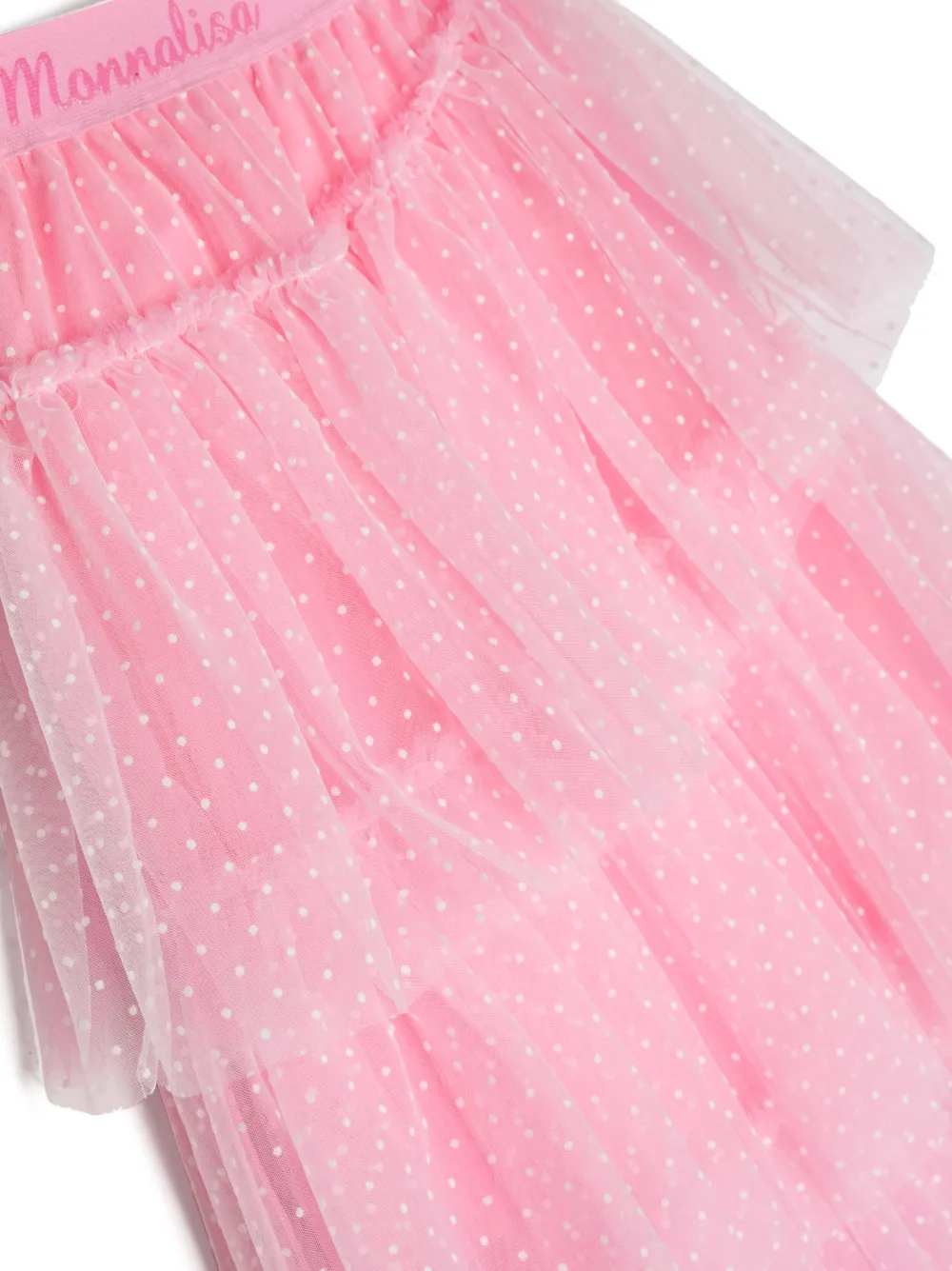 Monnalisa Cotton Tutu Skirt In Pink