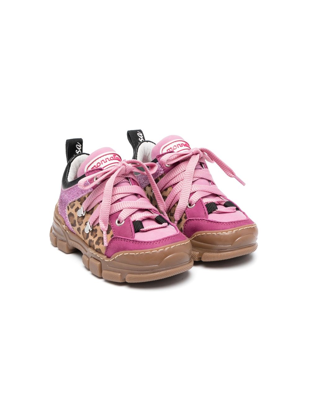 Monnalisa chunky-sole low-top sneakers - Pink