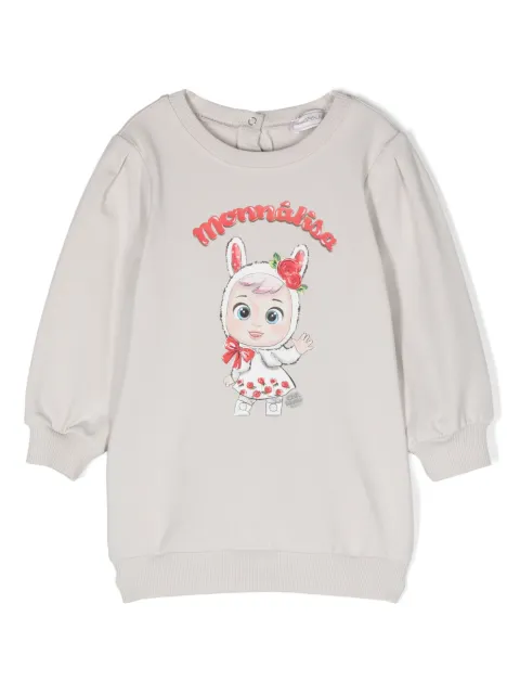 Monnalisa logo-print cotton sweatshirt 