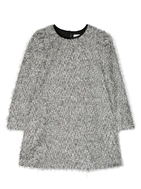 Monnalisa vestido acampanado con diseño texturizado