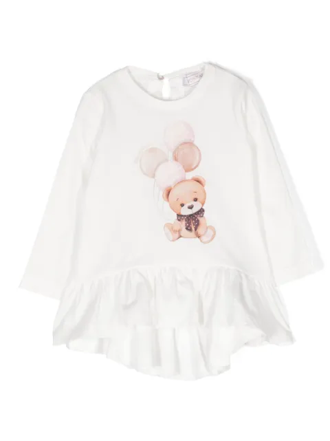 Monnalisa graphic-print crew-neck T-shirt