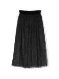 Monnalisa pleated tulle skirt - Black