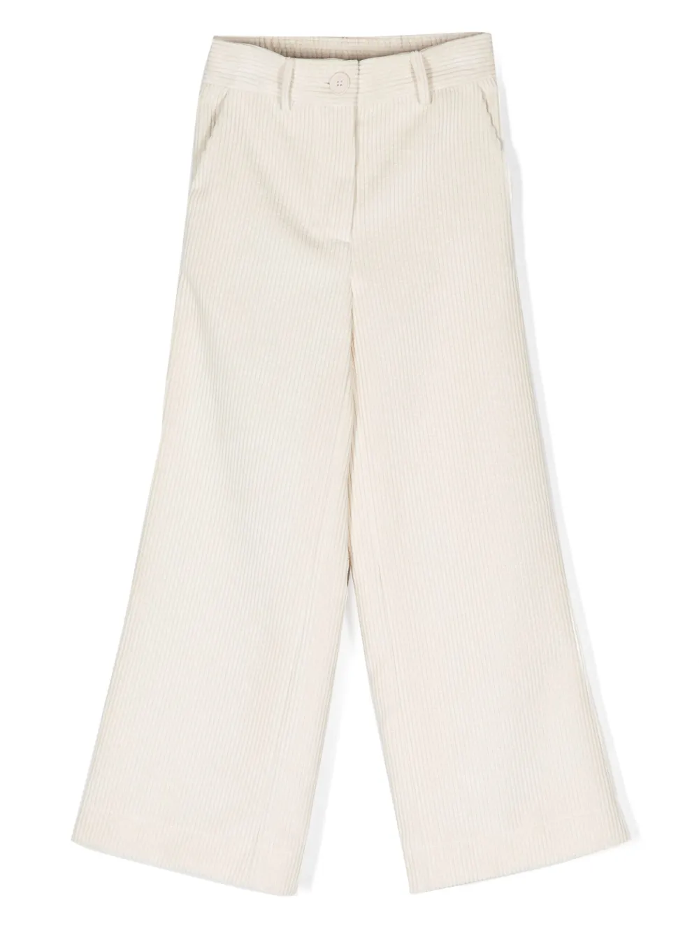 Monnalisa Cordhose mit weitem Bein | Nude | Image 1