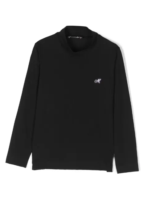 Monnalisa crystal-embellished long-sleeve top