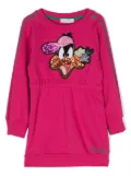 Monnalisa x Looney Tunes long-sleeve dress - Pink