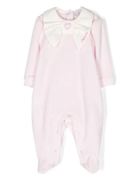 Monnalisa bow-detail embroidered-logo body