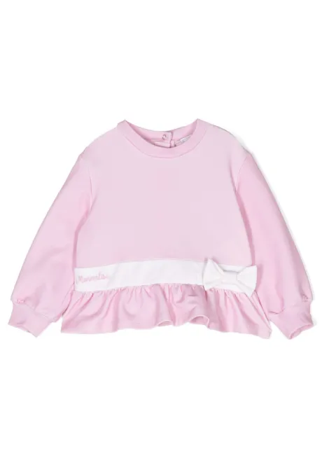Monnalisa Sweatshirt mit rundem Ausschnitt