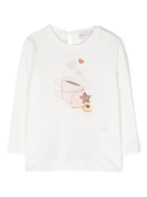 Monnalisa blusa con estampado gráfico