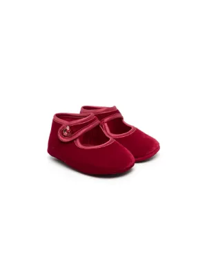 Baby girl velvet store shoes