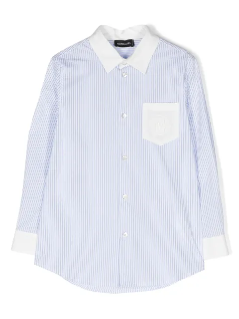 Monnalisa camisa con motivo de rayas 