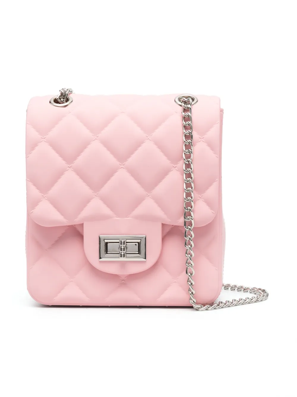 Monnalisa diamond-quilting shoulder bag - Pink