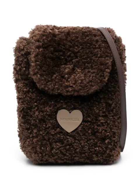 Monnalisa bolsa de hombro con motivo de corazón 
