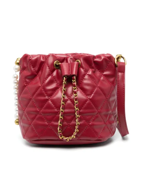 Monnalisa diamant-quiltet bucket-taske