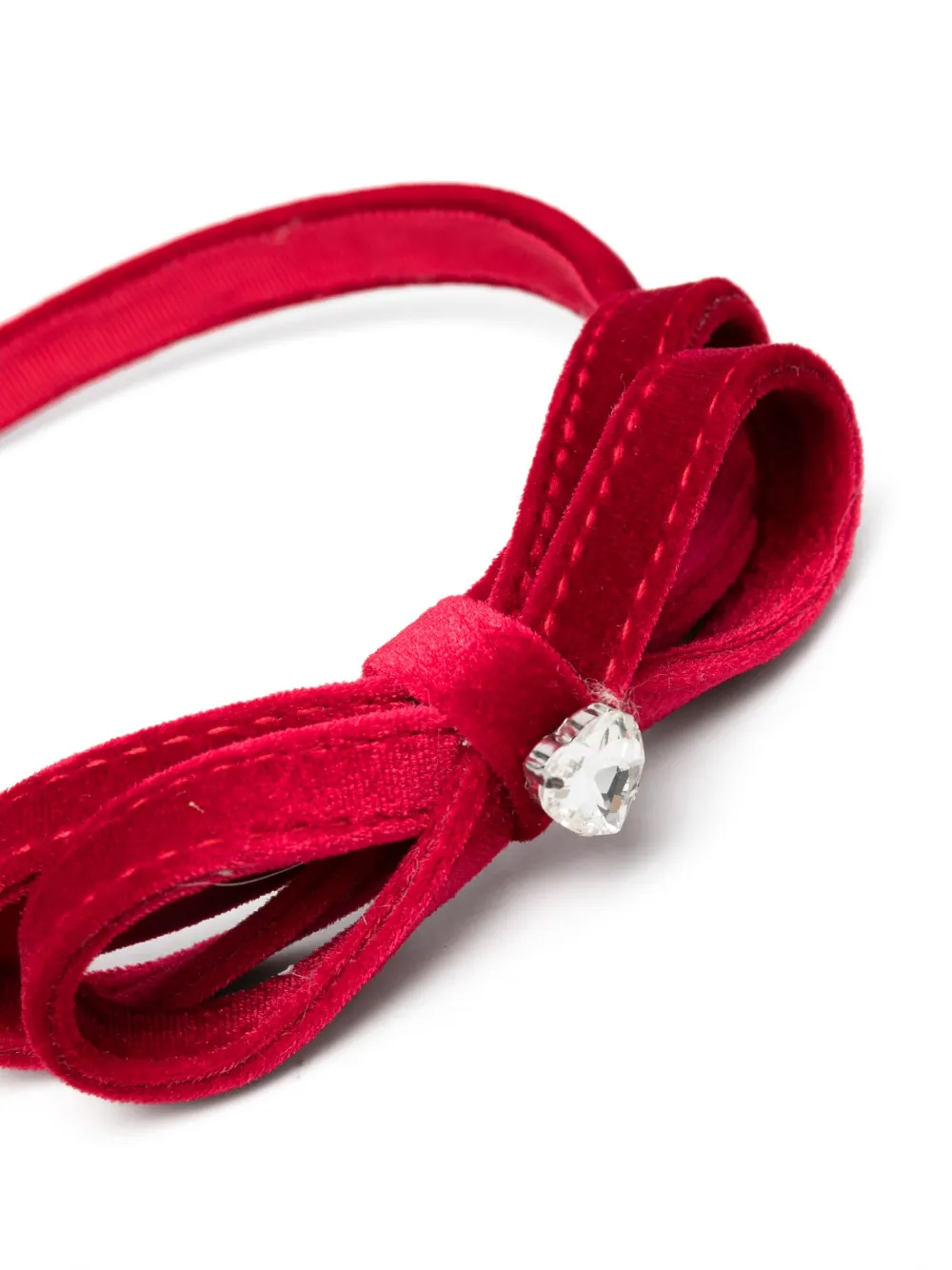 Monnalisa Haarband met strikdetail - Rood