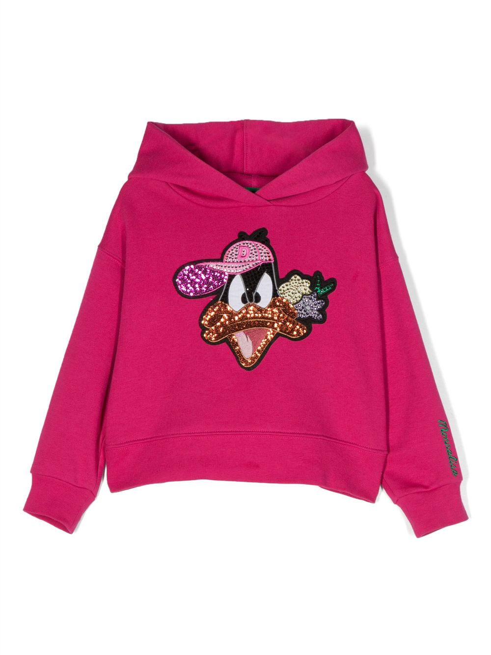 Monnalisa Kids' X Looney Tunes 长袖连帽衫 In Pink