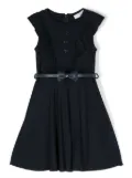 Monnalisa ruffled A-line dress - Blue