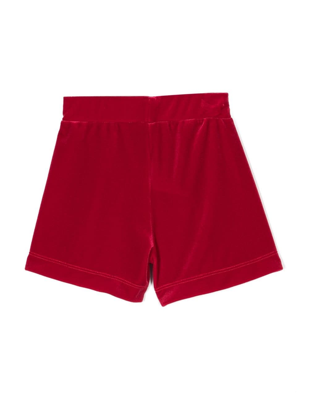 Monnalisa Shorts met logoplakkaat - Rood