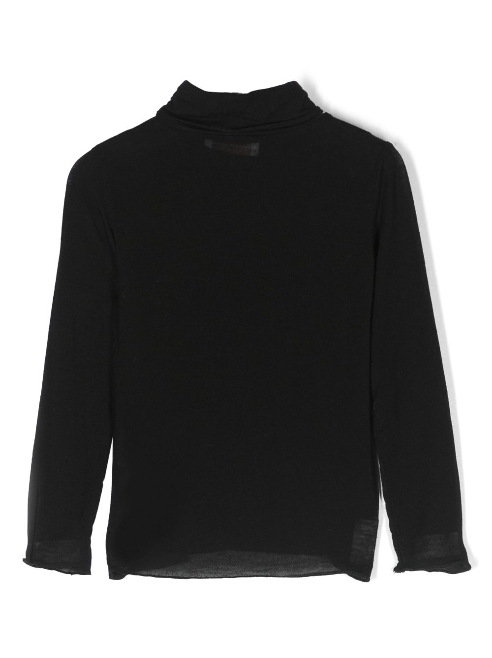 Monnalisa logo-embellished roll-neck T-shirt - Black