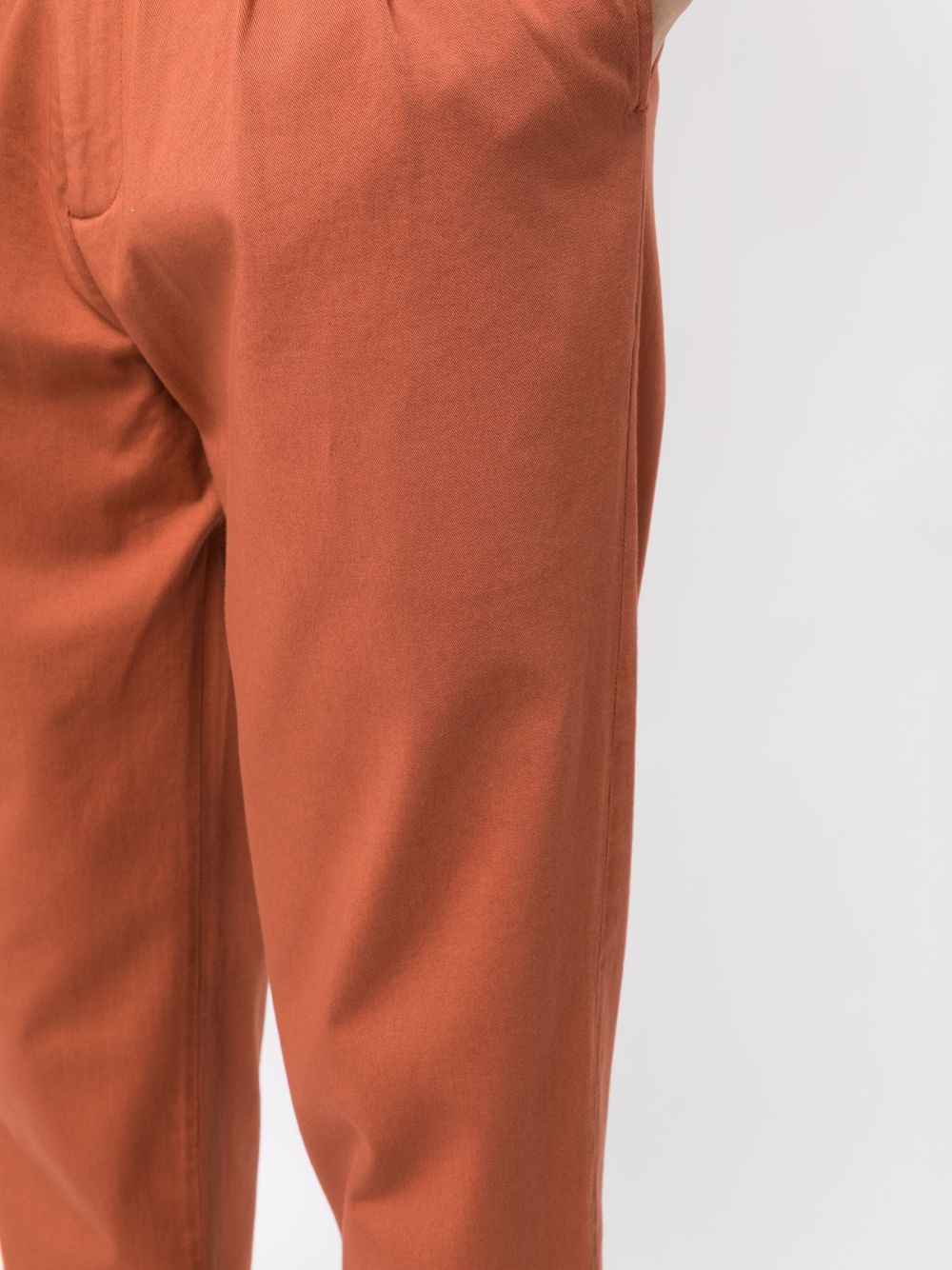 Shop Cruciani Pleated Tapered Trousers In Braun