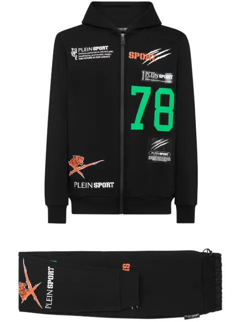 Plein Sport graphic-print hoodie tracksuit