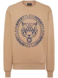 Plein Sport Tiger logo-print sweatshirt - Brown