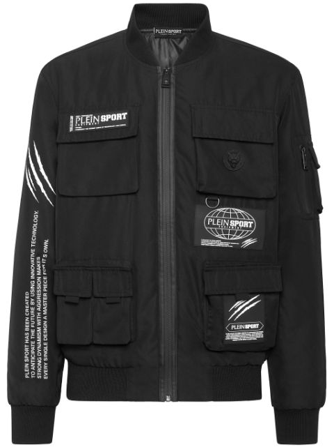 Plein Sport multi-pocket bomber jacket