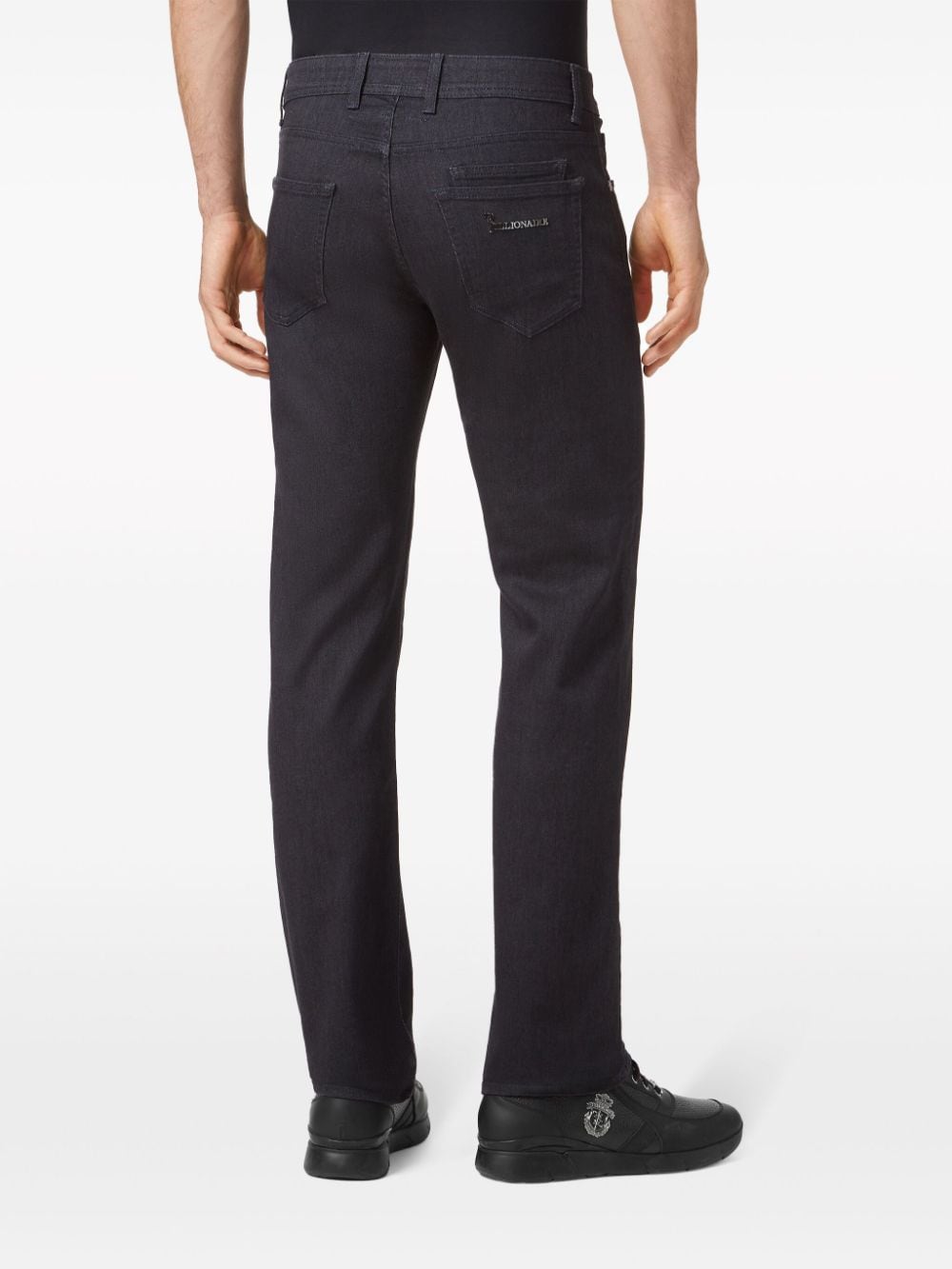 Shop Billionaire Low-rise Straight-leg Jeans In Blau