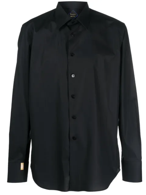Billionaire logo-embroidered cotton shirt