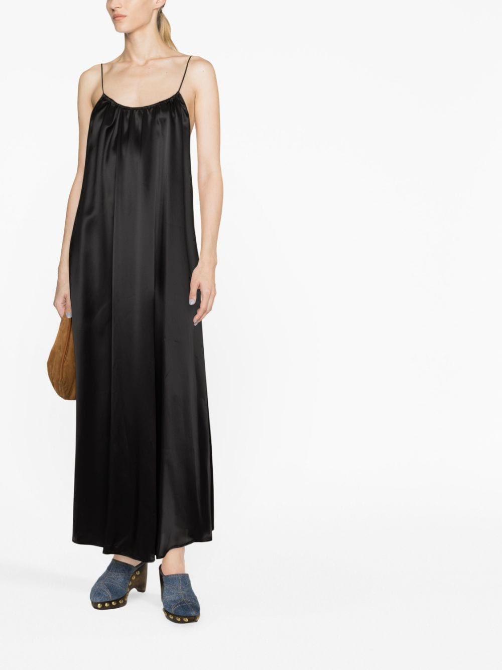 Forte Forte Abito slip dress - Zwart