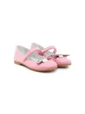 Monnalisa heart-charm ballerina shoes - Pink