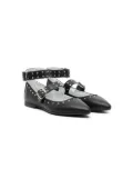 Monnalisa studded ballerina shoes - Black