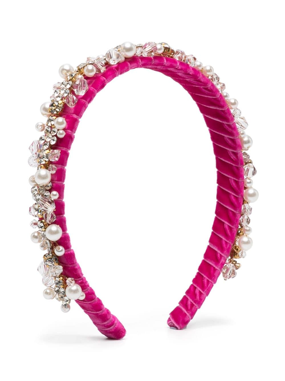 Monnalisa bead-embellished headband - Pink