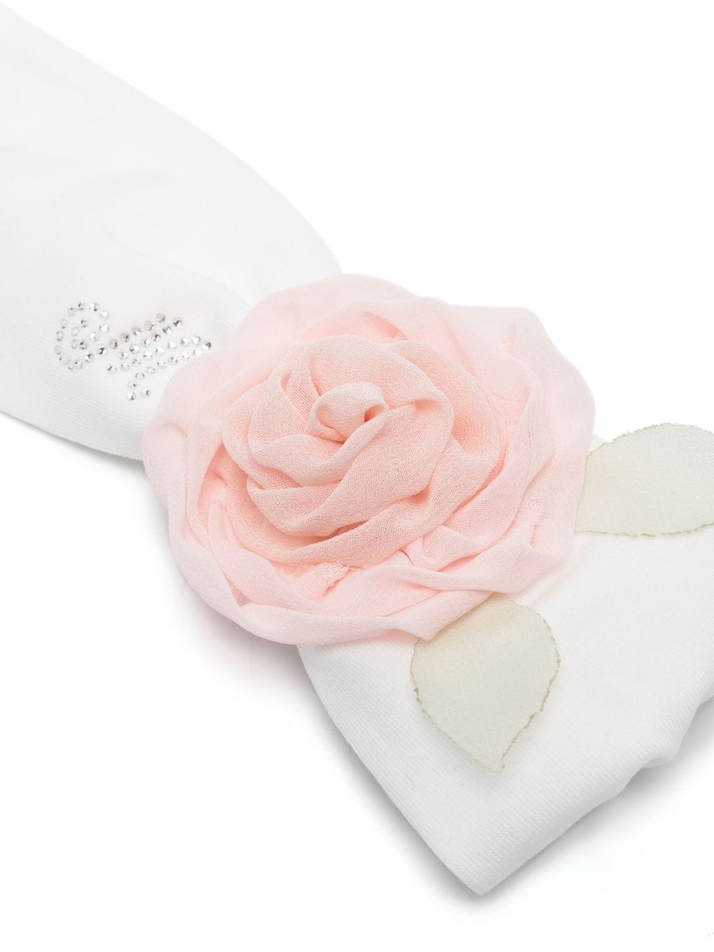 Shop Monnalisa Rose-detail Headband In White