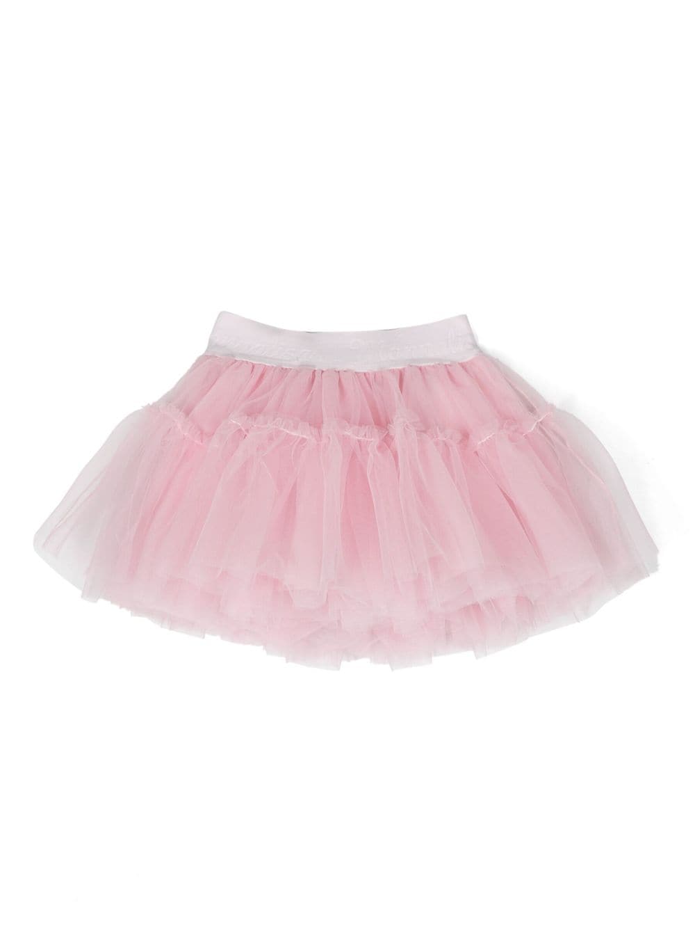 Shop Monnalisa Flared Tulle Tutu Skirt In Pink