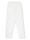 Monnalisa elasticated-waist track trousers - White
