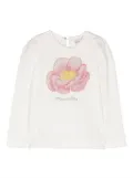 Monnalisa crystal-embellished cotton tunic - White