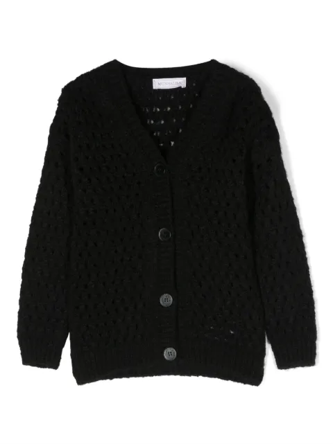 Monnalisa open-knit cardigan