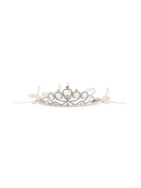 Monnalisa crystal-embellished crown head band