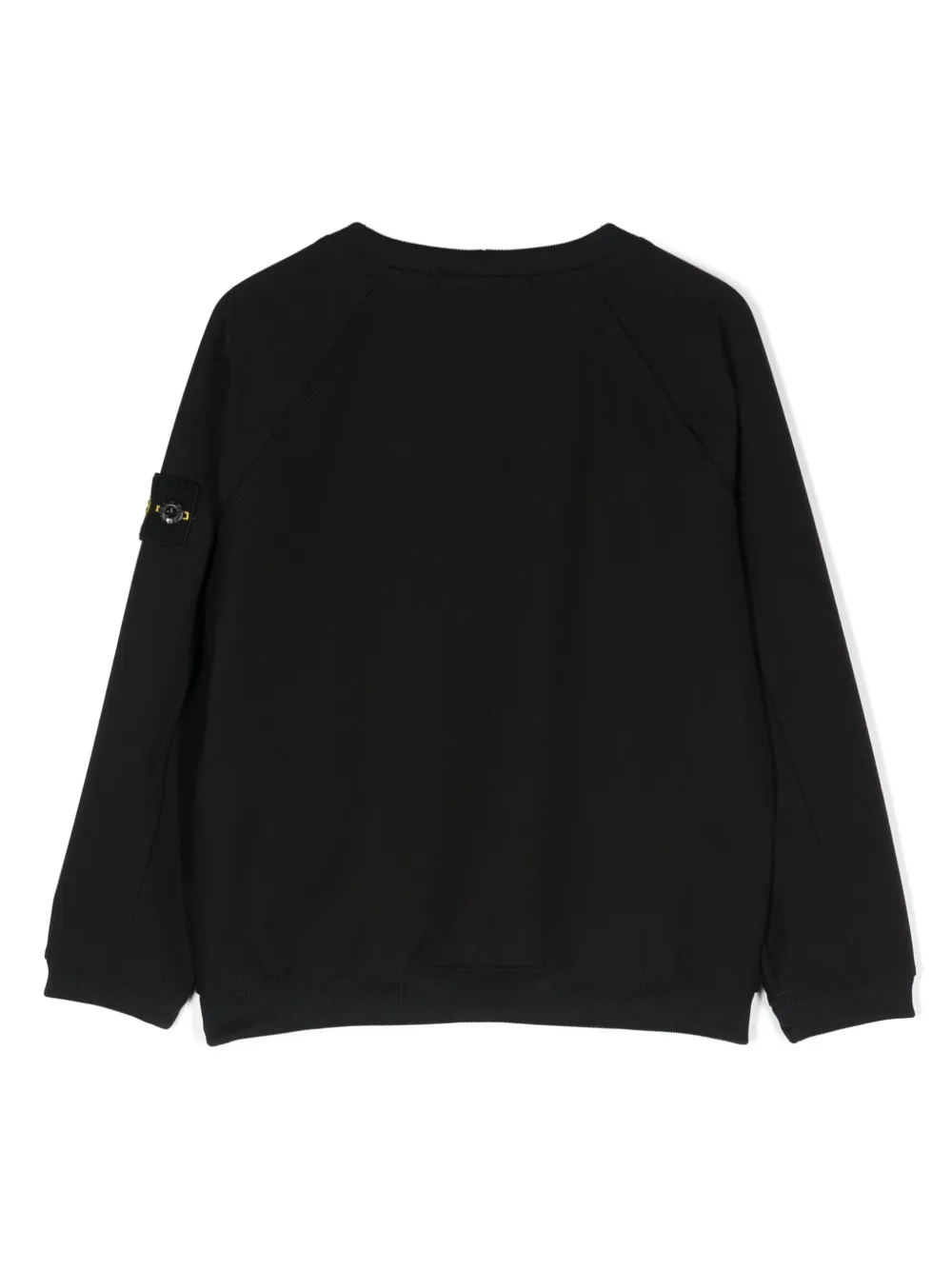 Stone Island Junior Jersey sSweater met Compass-logopatch - Zwart