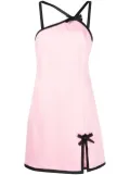 MSGM contrast-trim minidress - Pink