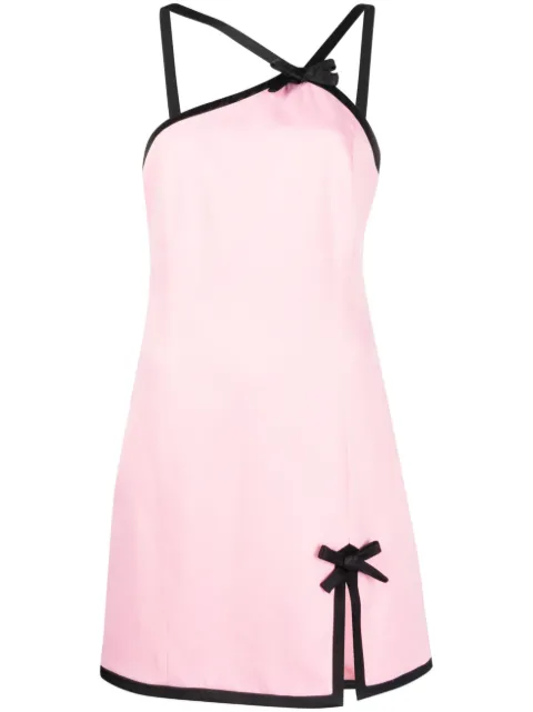 MSGM contrast-trim minidress