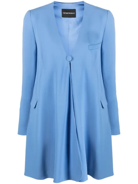 Emporio Armani - single-breasted oversized blazer