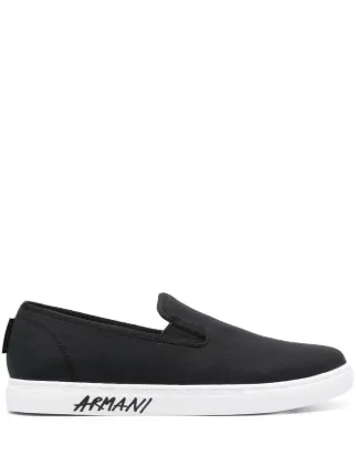 Armani exchange slip on hotsell shoes