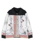 Monnalisa graphic-print bomber jacket - Blue