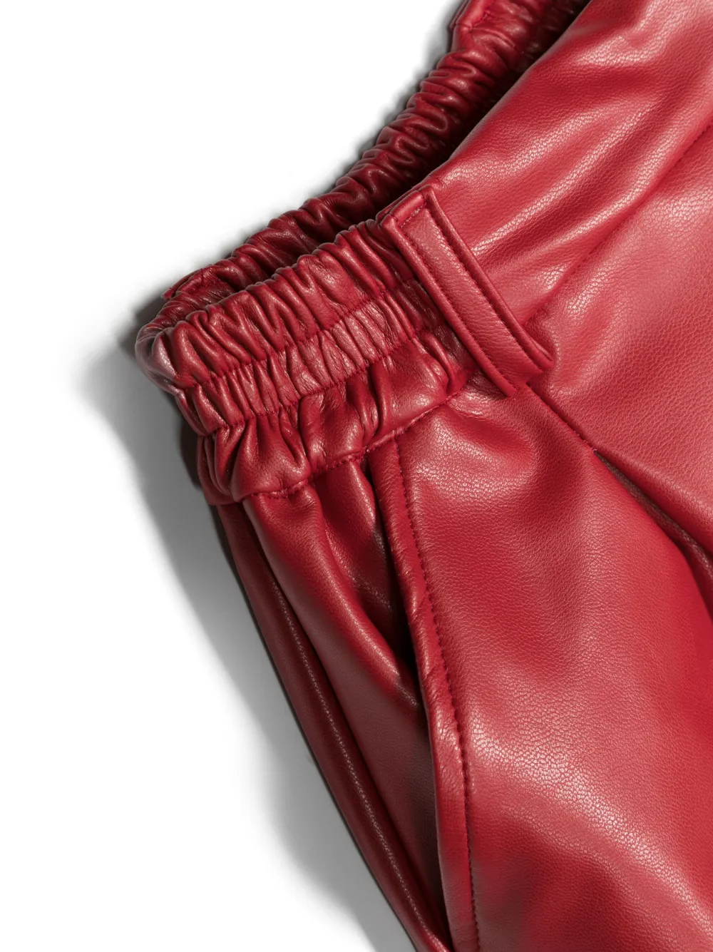 Shop Monnalisa Satin Cotton Shorts In Red