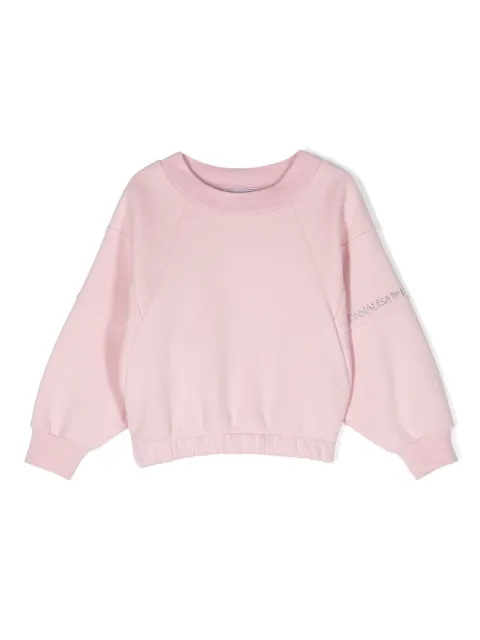 Monnalisa logo-print cotton-blend sweatshirt