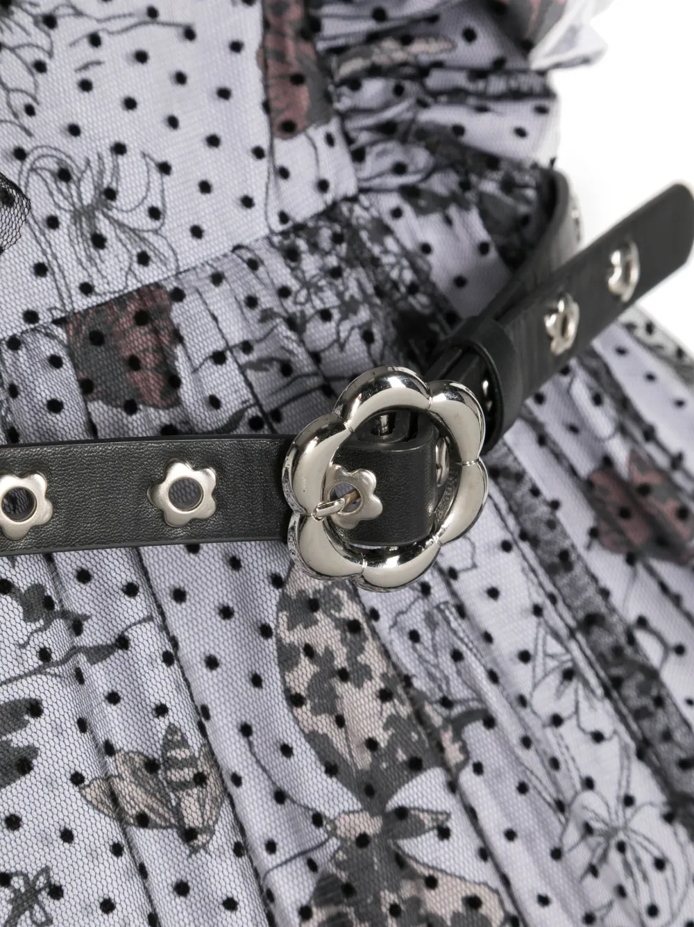 Monnalisa Jurk met bloemenprint Wit